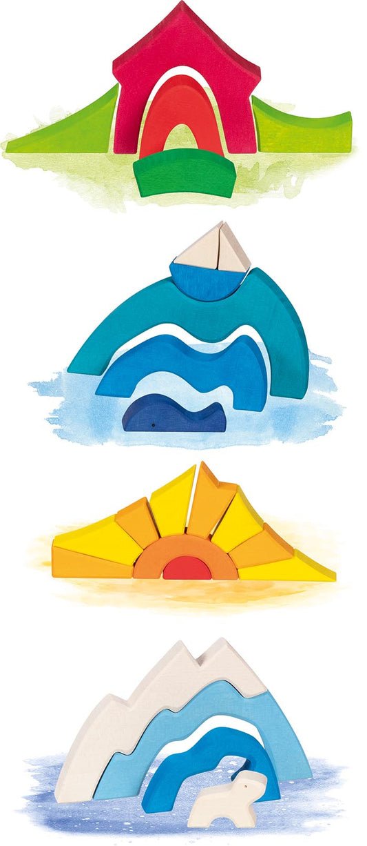 goki landscape puzzle, little polar bear