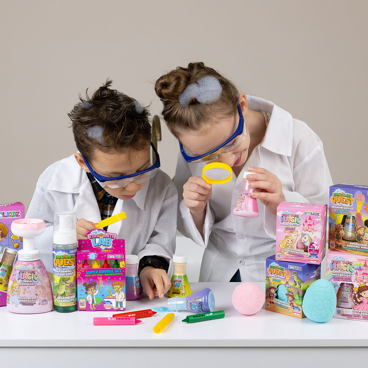 KoolKidz - Bath Art Pens, Super Doodle Set-felix & mina