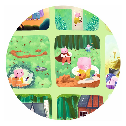 Djeco Three Little Pigs Story Puzzle