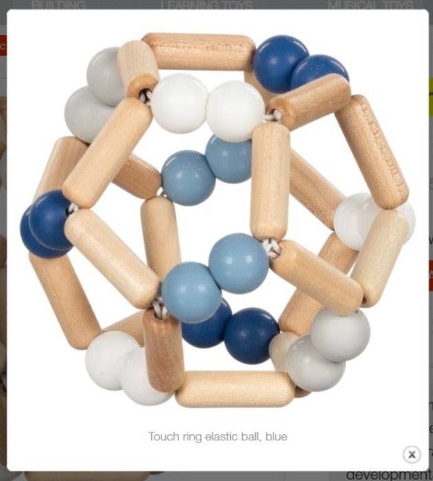 Goki Touch ring elastic ball, blue-felix & mina