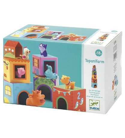 Djeco Farm Animal Tower House-felix & mina