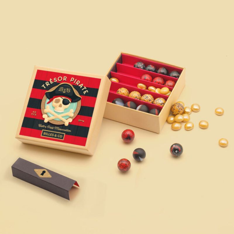 Billes & Co. Pirate Treasure Mini Box - 40 pcs and pebbles-felix & mina