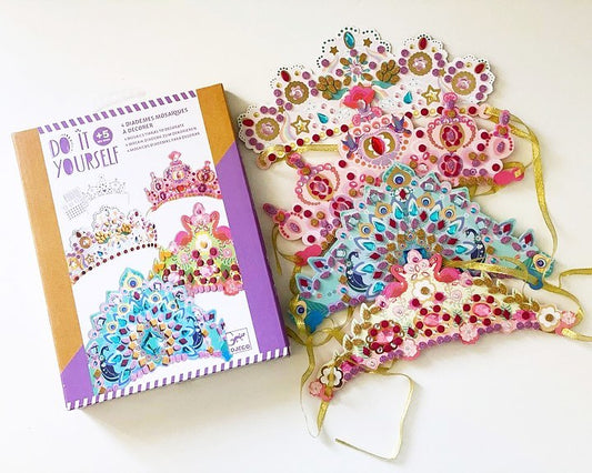 Djeco Princess Crown DIY Decorative Rhinestone Stickers