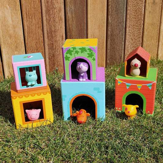 Djeco Farm Animal Tower House