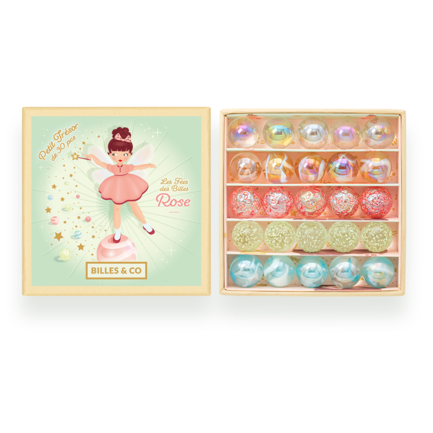 Billes & Co. Pink Fairy Treasure Mini Box - 25 pcs-felix & mina