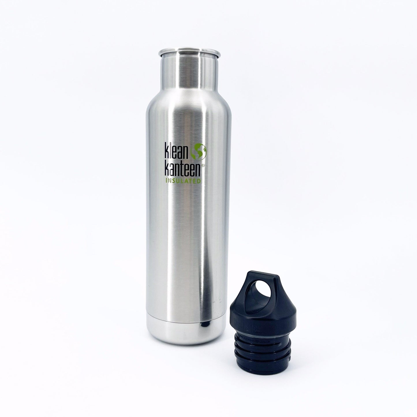 Klean Kanteen Classic Vacuum insulated water bottle (Brushed Stainles)-felix & mina