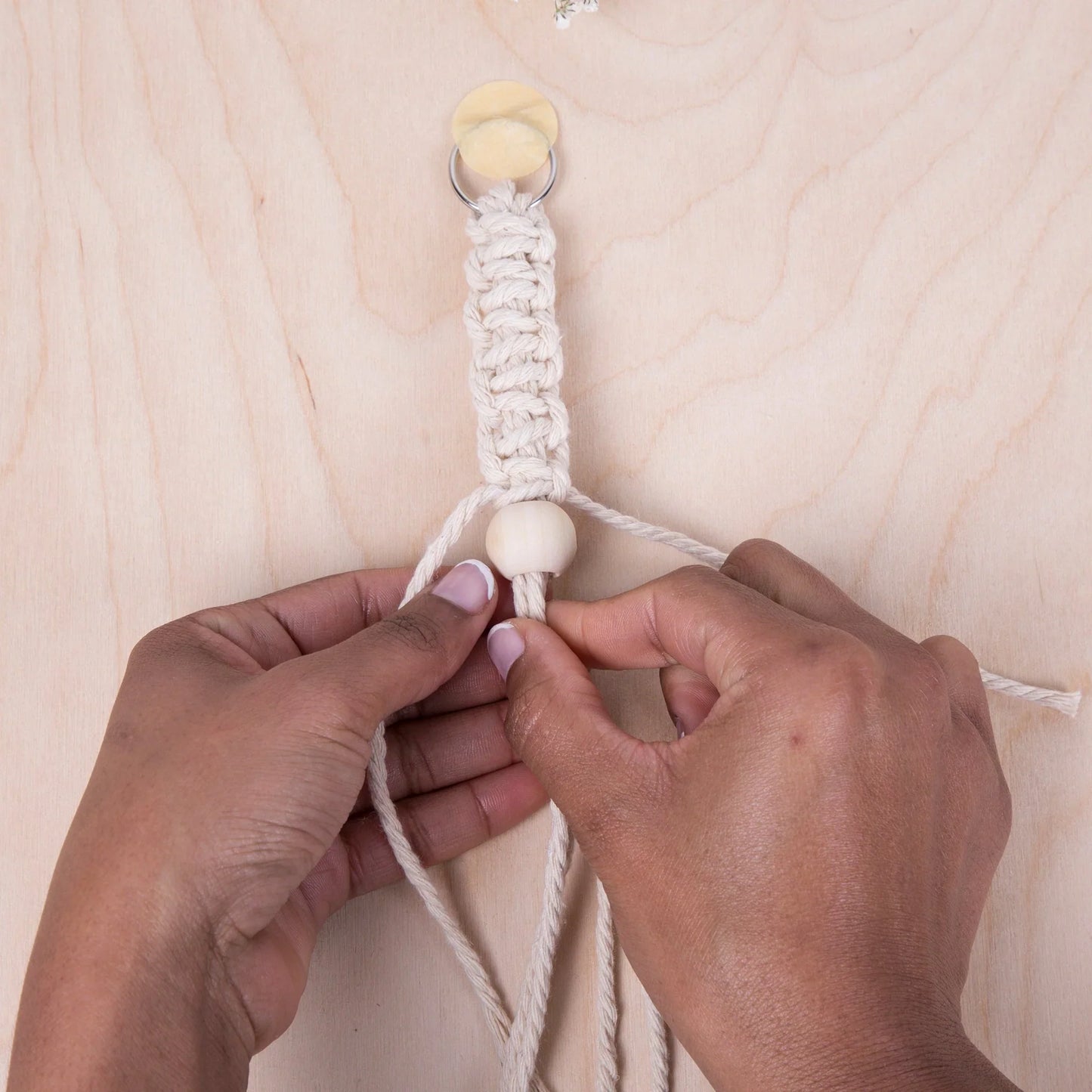 Kikkerland Crafters Macrame Keychain Kit-felix & mina