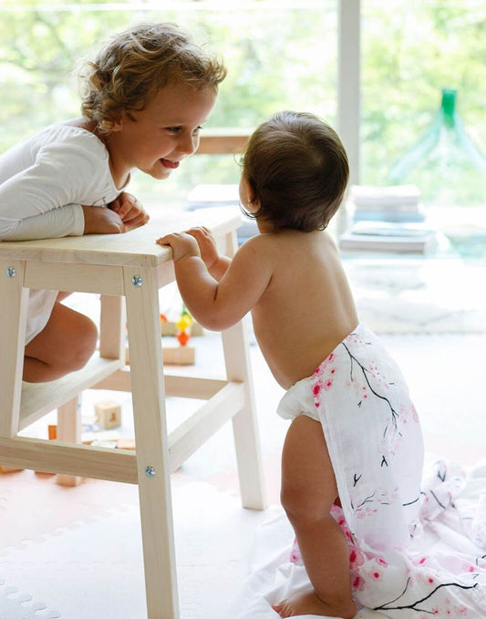 Malabar Baby Organic Swaddle Set - Sakura