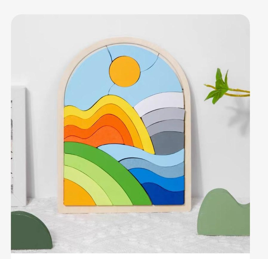 fm - Mountain Sky Puzzle board-felix & mina