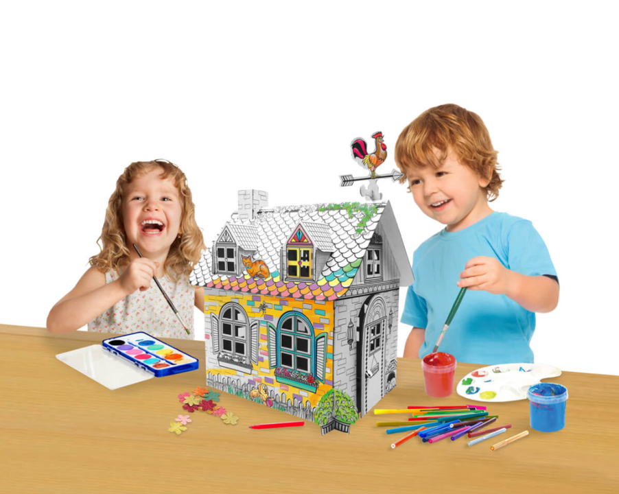 Funny Paper Furniture - Cardboard Rural Mini House-felix & mina