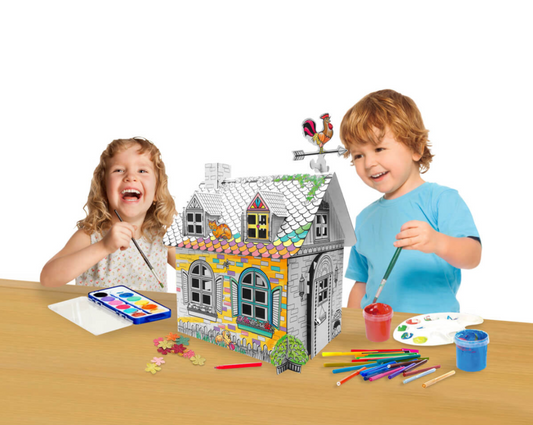 Funny Paper Furniture - Cardboard Rural Mini House