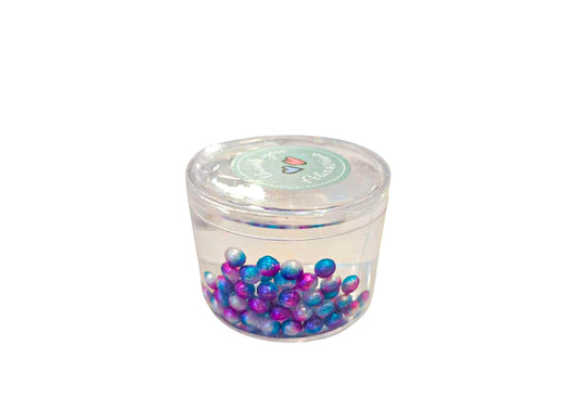 Clear slime tub with deco