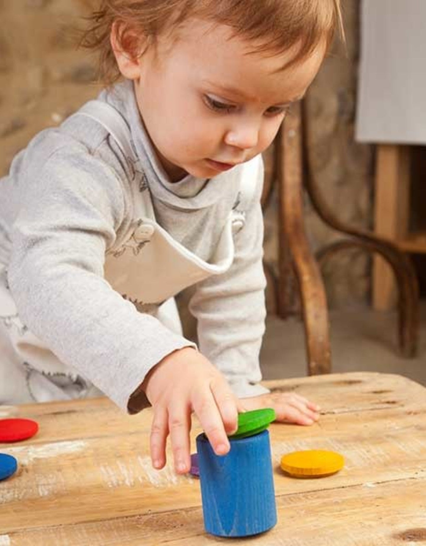 Grapat Six Colored Cups with Cover-felix & mina