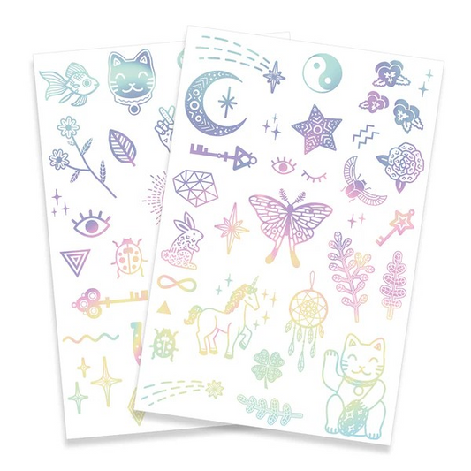 Djeco Colorful Lucky Charm Tattoo Stickers