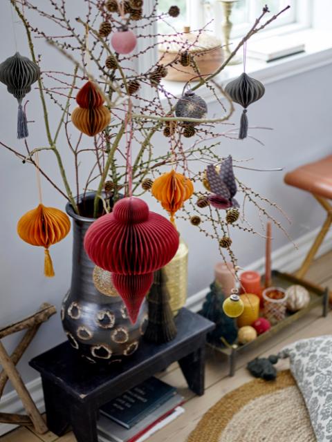 Bloomingville Paper Christmas Decorations - Set of 2