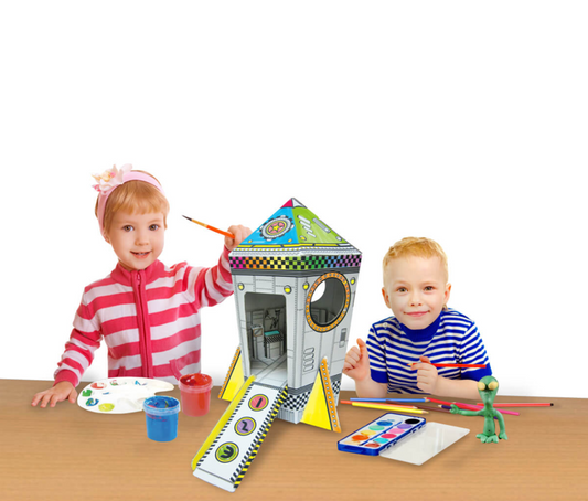 Goodie Bag: Funny Paper Furniture - Cardboard Mini Rocket