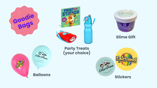 NEW: felix & mina party goodie bags and pinãtas