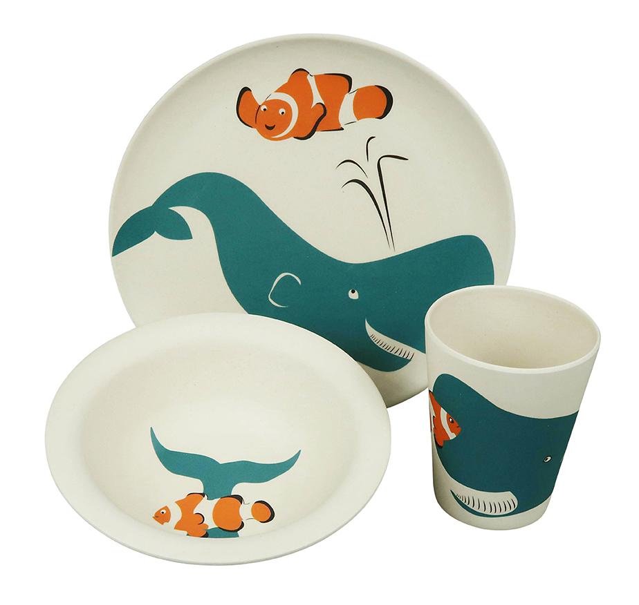 Zuperzozial Hungry Kids Set - Whale-felix & mina