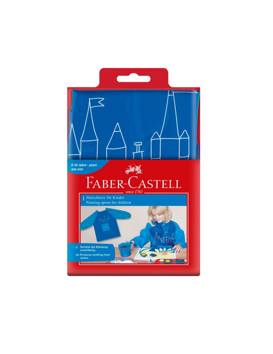 Faber-Castell Painting Apron for Children - Blue