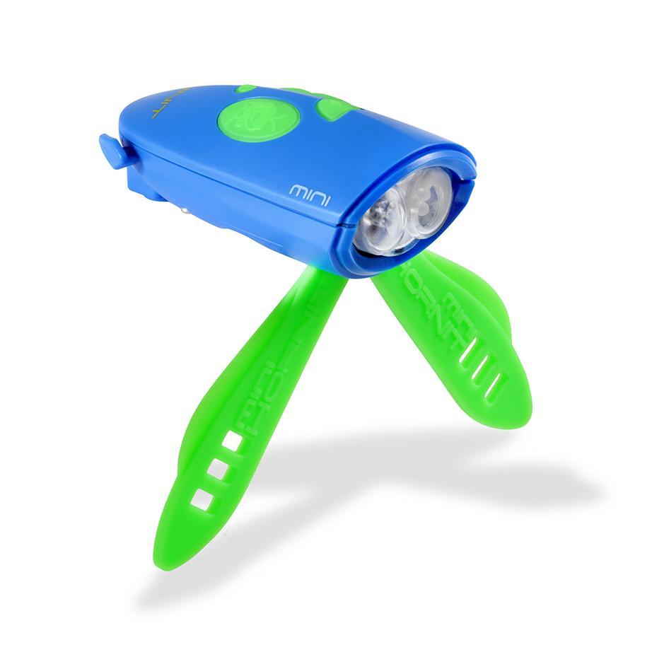 Hornit Bike Horn & Light - Hornit Mini (green & blue) - 25 Sounds!-felix & mina