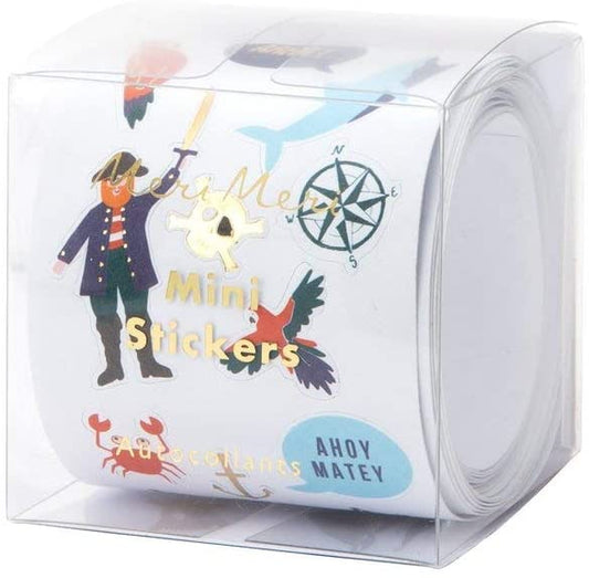 Meri Meri Mini Pirates Bounty Stickers-felix & mina