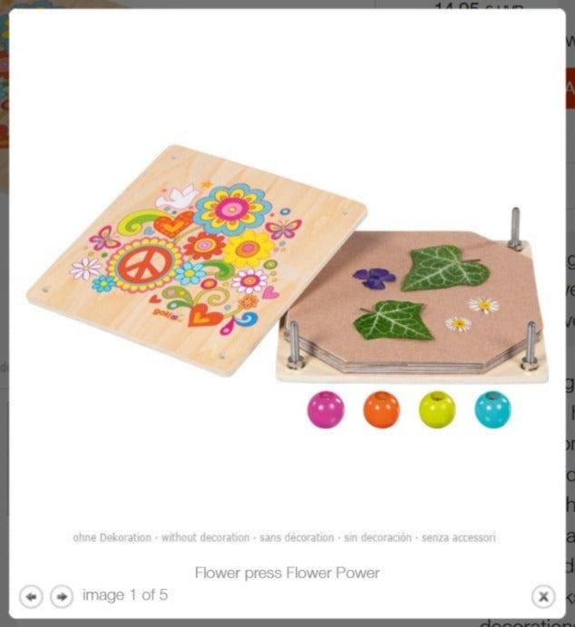 Goki Flower press Flower Power-felix & mina