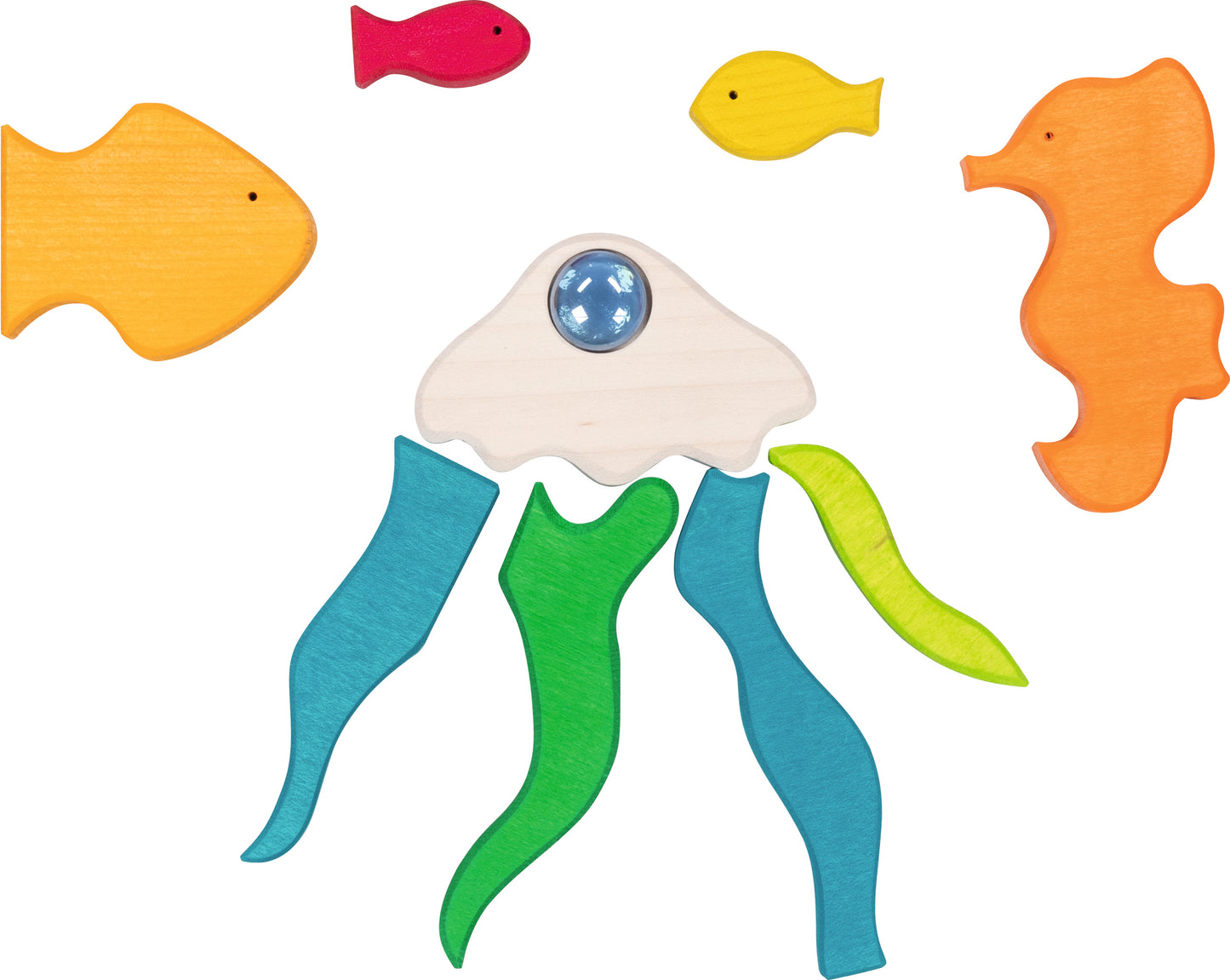 goki landscape puzzle, sea lights with 4 glass stones-felix & mina