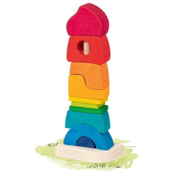 goki rainbow stacking castle – felix & mina