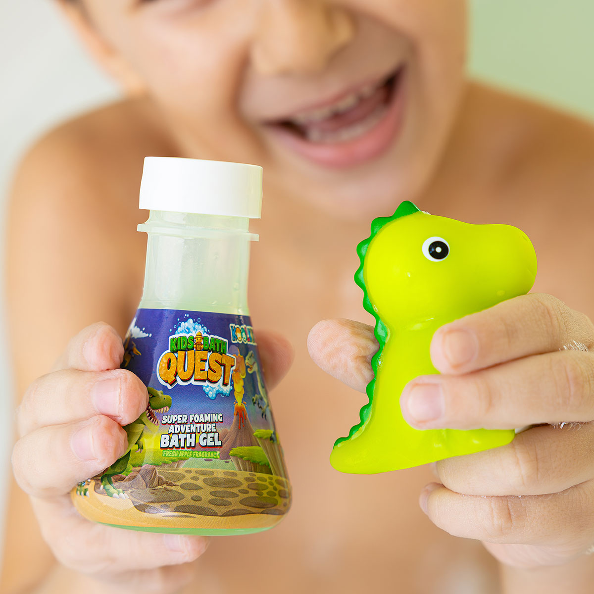 KoolKidz - Bathing Fun Set, Dino Adventure Bath Gel-felix & mina
