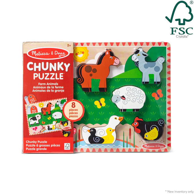 Melissa and Doug - Chunky Puzzle - Farm Animals-felix & mina