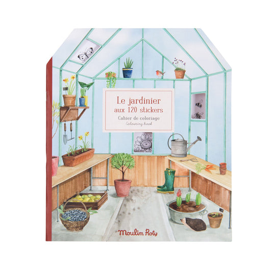 Moulin Roty "Le Jardinier" Sticker Book (120 Stickers)-felix & mina