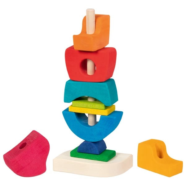goki rainbow stacking castle-felix & mina