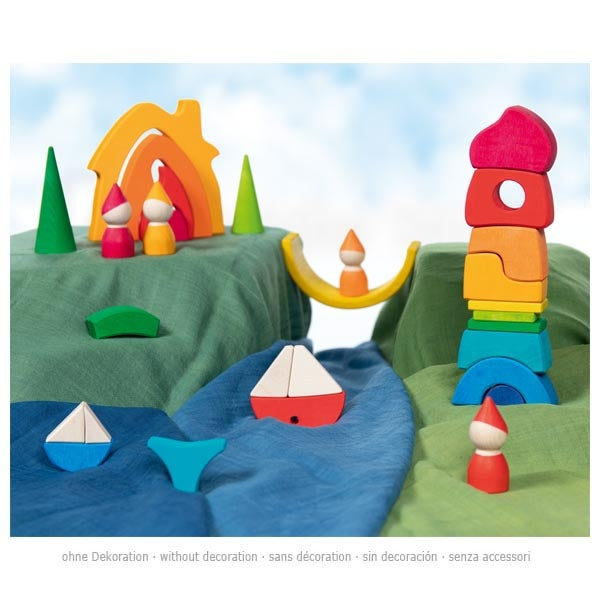 goki rainbow stacking castle-felix & mina