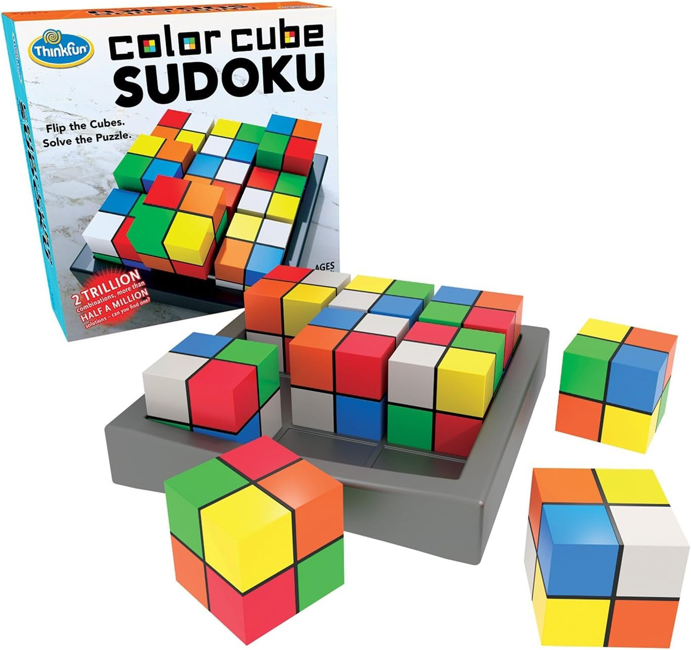 ThinkFun - Color Cube Sudoku Puzzle Game-Single Player Ages 8+-felix & mina