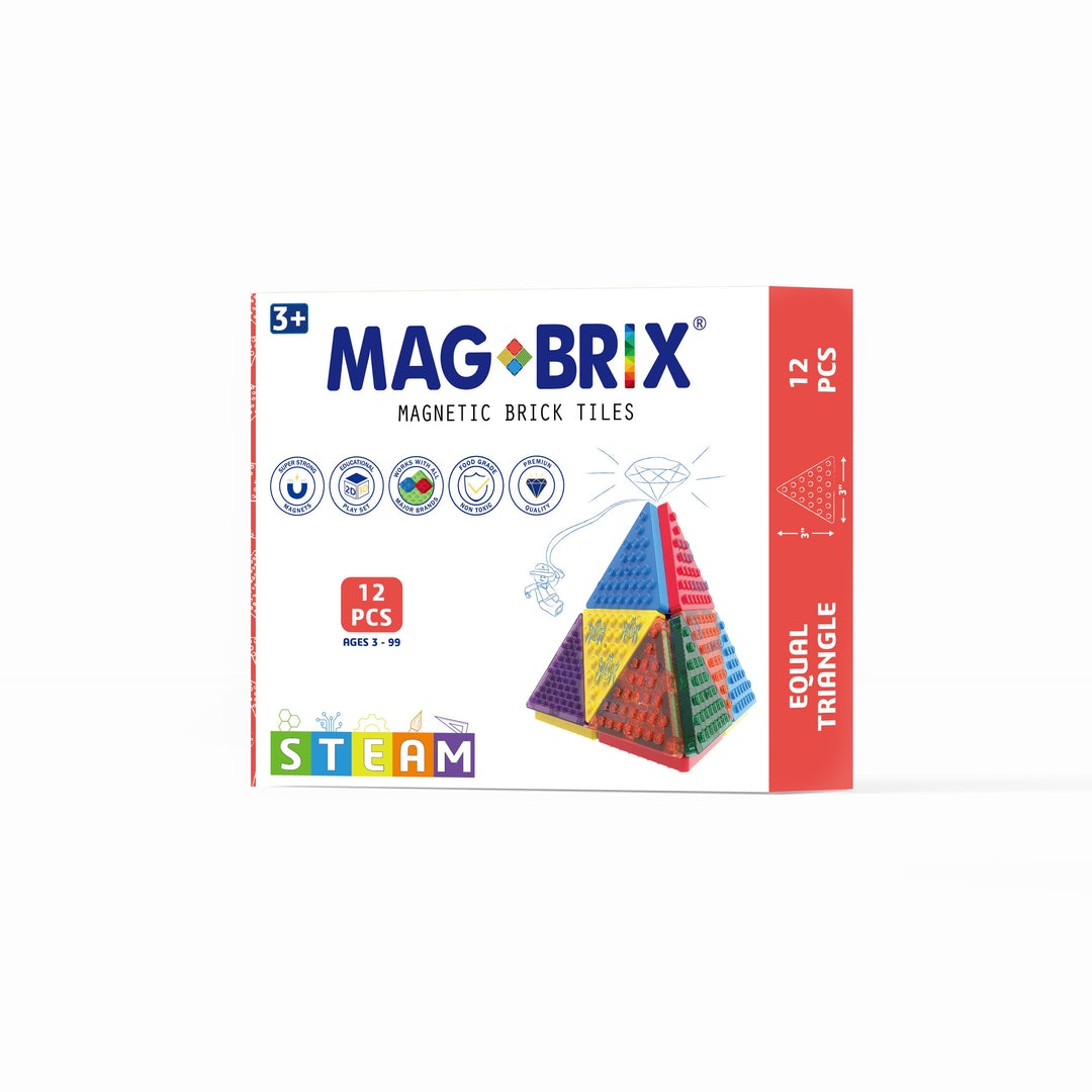 Magbrix® 12 Pieces Equilateral T Pack