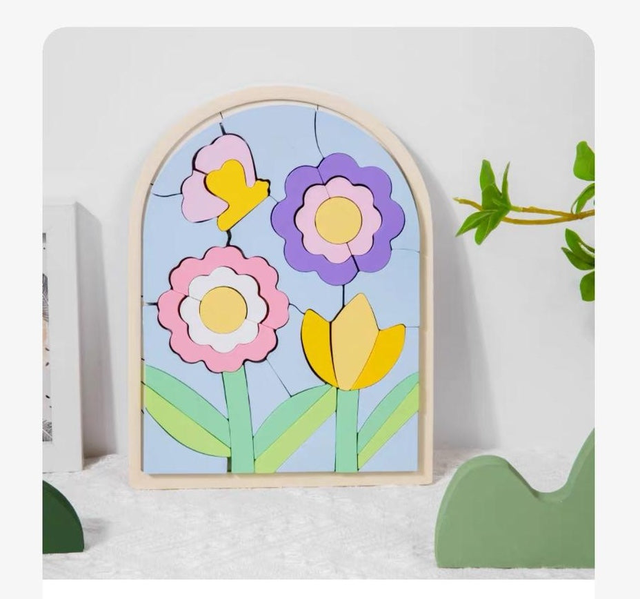 fm - Flower puzzle board-felix & mina