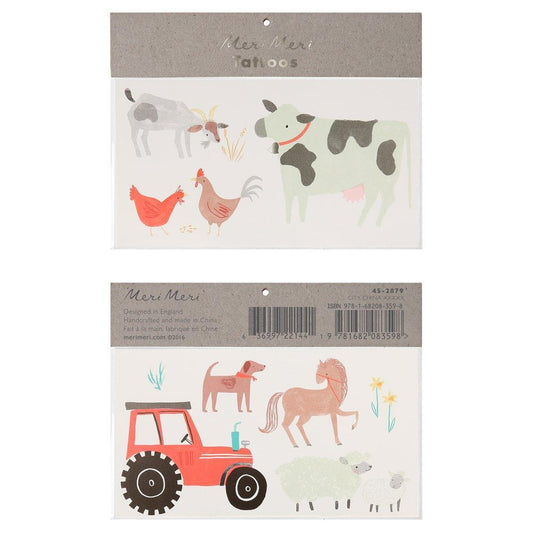 Meri Meri On The Farm Large Tattoos