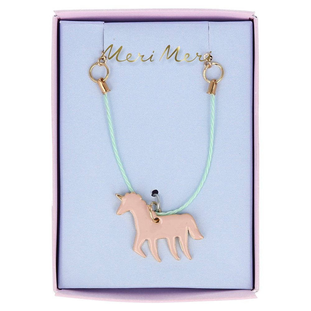 Meri Meri Enamel Unicorn Necklace-felix & mina