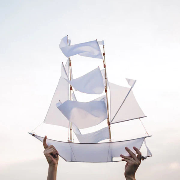 Haptic Lab Sailing Ship Kite - White-felix & mina