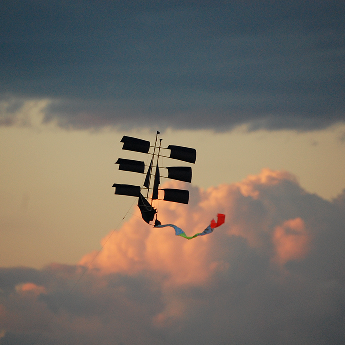 Haptic Lab Sailing Ship Kite - Indigo-felix & mina