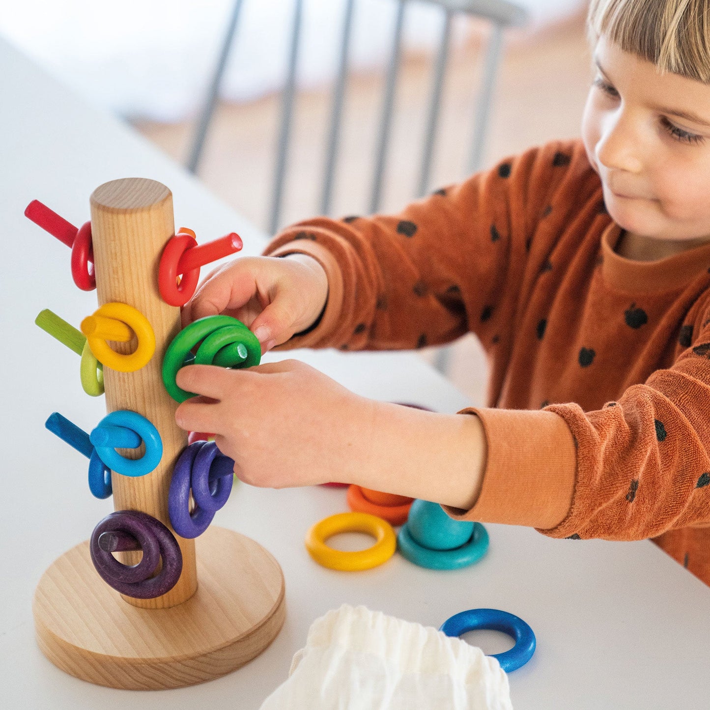 Grimms Sorting Helper Building Rings Rainbow-felix & mina