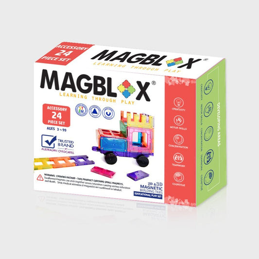 Magblox® 24 Pieces Accessory Set