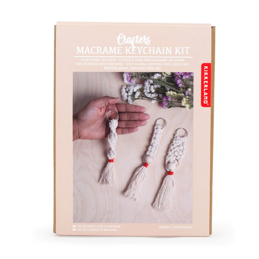 Kikkerland Crafters Macrame Keychain Kit