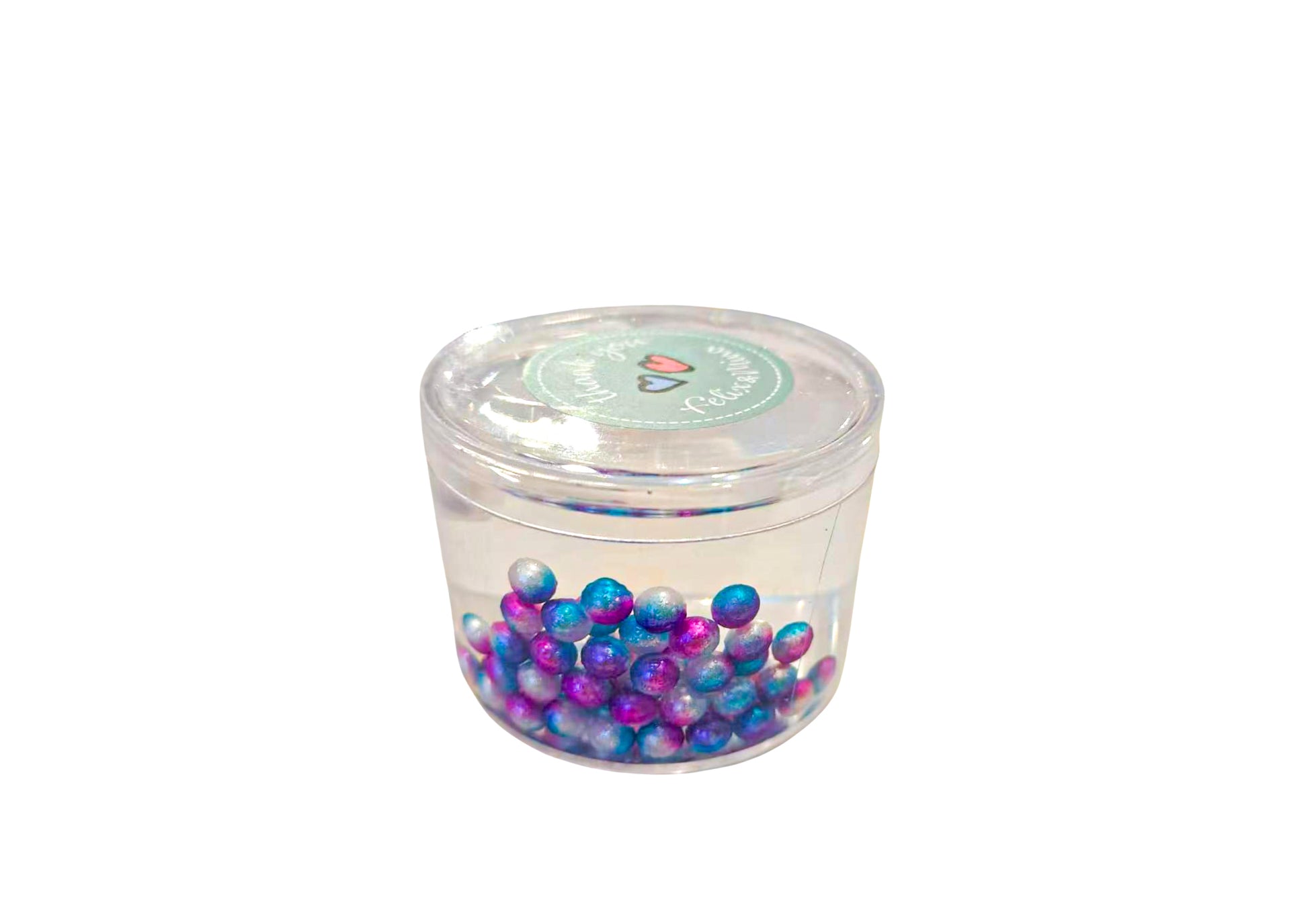 Clear slime tub with deco