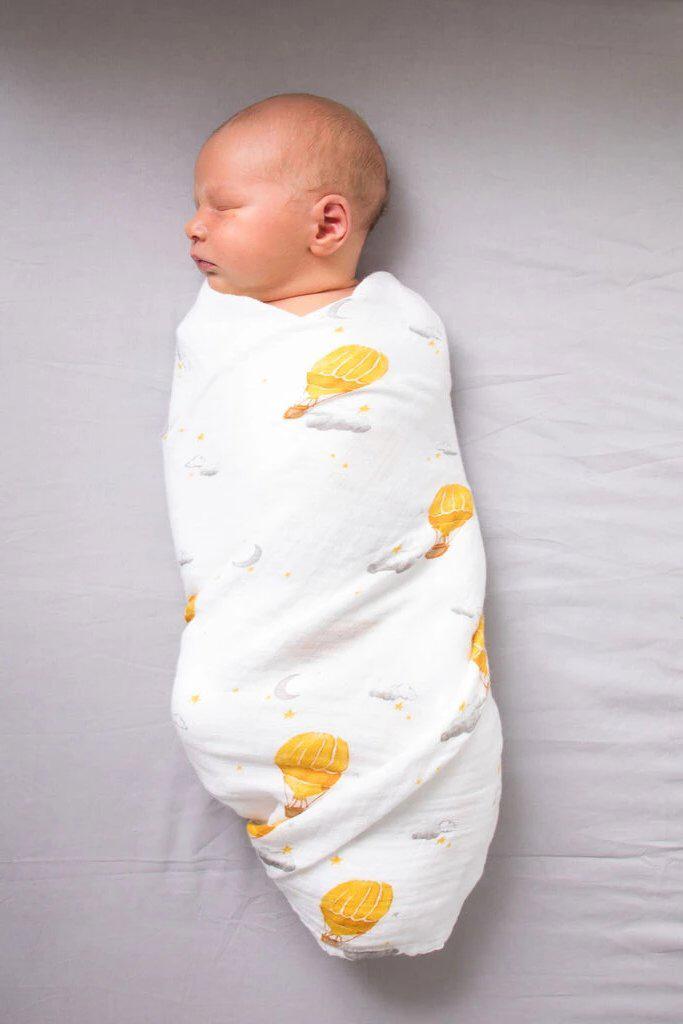 Malabar Baby Organic Swaddle - Hot Air Balloon-felix & mina