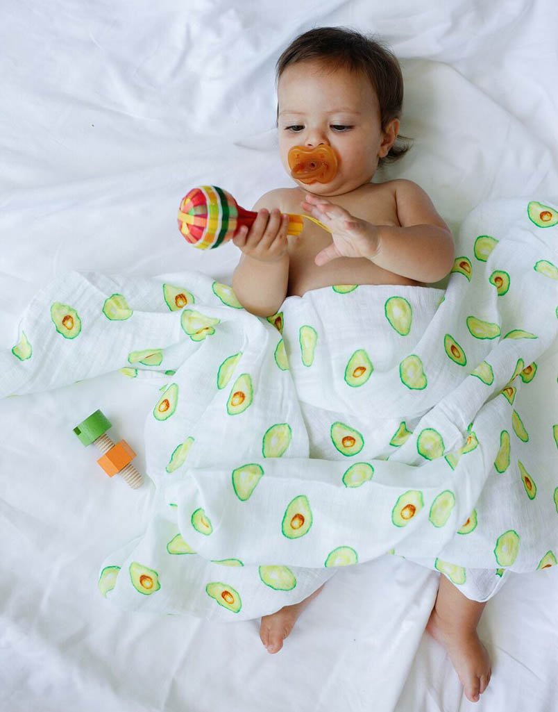 Malabar Baby Organic Swaddle - Avocado-felix & mina