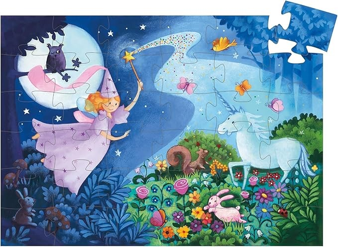 Djeco Puzzle - Fairy and Unicorn-felix & mina