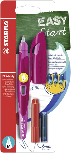 Stabilo EASYbirdy Fountain Pen Left Handed - Berry/Pink-felix & mina