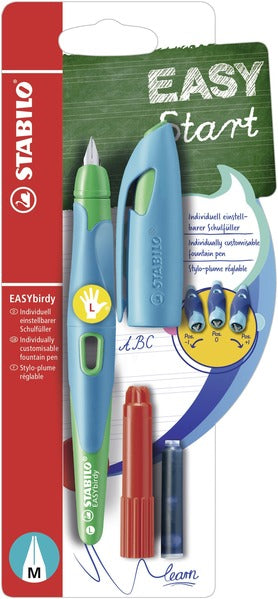 Stabilo EASYbirdy Fountain Pen Left Handed - Blue/Green-felix & mina