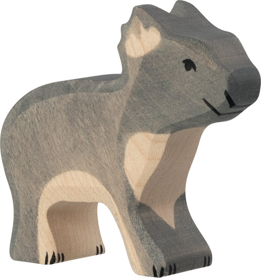 goki wooden toy koala bear figure on a white background